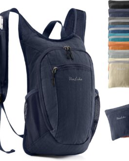 10L Small Hiking Backpack Travel Daypack Lightweight Packable Back Pack for Women Men(Dark Navy)