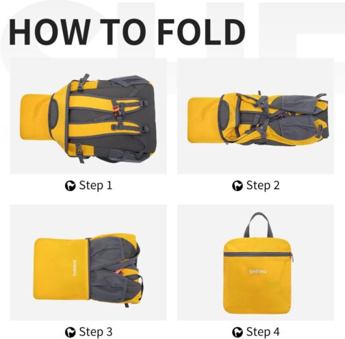 40L Hiking Backpack Lightweight Daypack Waterproof Travel Camping Backpack for Men Women Sport Packable - Image 5