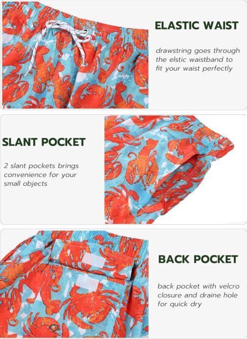 APTRO Men's Swim Trunks 9  Quick Dry Bathing Suit Big and Tall Beach Swimsuits - Image 4