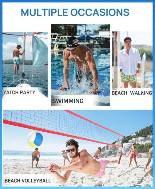 APTRO Men's Swim Trunks 9  Quick Dry Bathing Suit Big and Tall Beach Swimsuits - Image 7