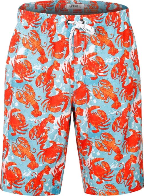 APTRO Men's Swim Trunks 9  Quick Dry Bathing Suit Big and Tall Beach Swimsuits