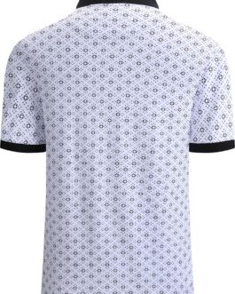Alex Vando Mens Polo Shirts Short Sleeve Regular Fit Fashion Designed Shirt