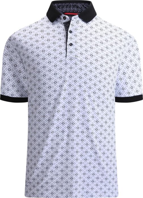 Alex Vando Mens Polo Shirts Short Sleeve Regular Fit Fashion Designed Shirt
