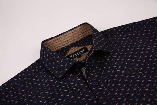 Alex Vando Mens Printed Dress Shirts Long Sleeve Regular Fit Button Down Shirt - Image 4