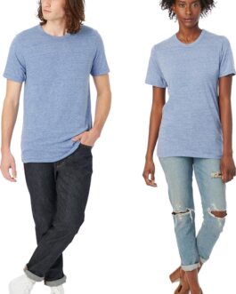 Alternative Men’s Shirt, Super Soft Camo Triblend Eco Short Sleeve Crewneck
