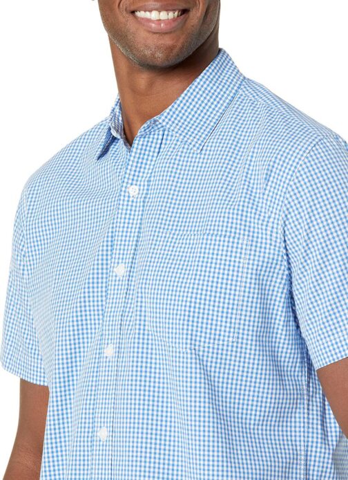 Amazon Essentials Men's Regular-Fit Short-Sleeve Poplin Shirt - Image 3