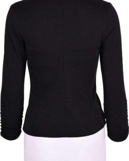 Auliné Collection Women’s Casual Work Solid Color Knit Blazer