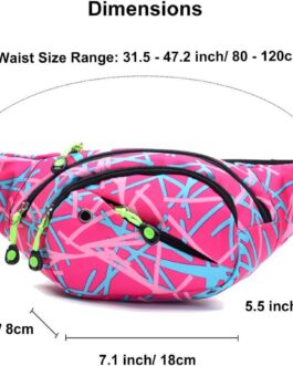 Ausion Fanny Pack Waist Bag for Men&Women Adjustable Belt Hip Bum Bag Fashion Water Resistant Hiking Waist Bag for Traveling Casual Running Hiking Cycling