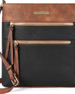 BOSTANTEN Crossbody Bags Purses for Women Trendy Soft Leather Shoulder Handbags with Adjustable Strap Zipper Pocket Medium