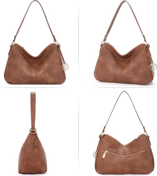 BOSTANTEN Purses for Women Vegan Leather Shoulder Bag Designer Ladies Hobo Handbags Pocketbooks - Image 6