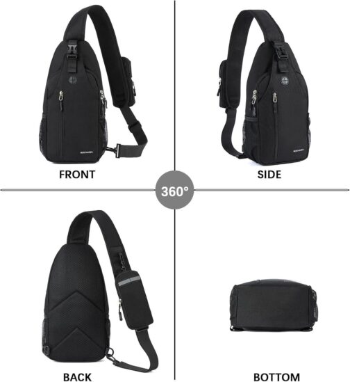 BOSTANTEN Sling Bag, Crossbody Backpack Shoulder Chest Bag for Men Women Travel Hiking Casual Daypack - Image 9