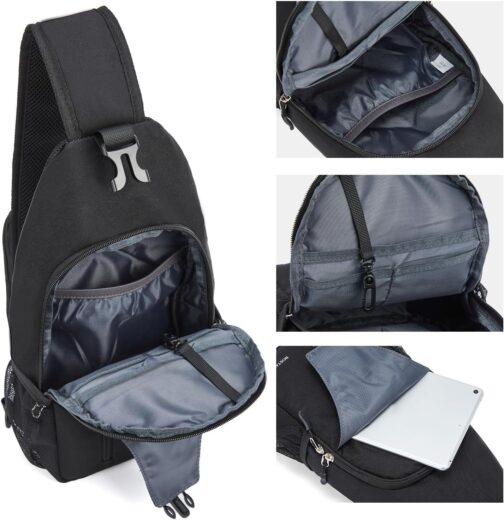 BOSTANTEN Sling Bag, Crossbody Backpack Shoulder Chest Bag for Men Women Travel Hiking Casual Daypack - Image 8