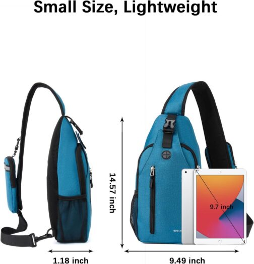 BOSTANTEN Sling Bag, Crossbody Backpack Shoulder Chest Bag for Men Women Travel Hiking Casual Daypack - Image 6