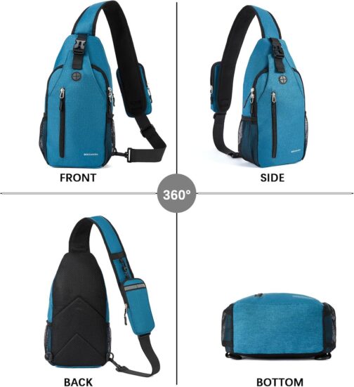 BOSTANTEN Sling Bag, Crossbody Backpack Shoulder Chest Bag for Men Women Travel Hiking Casual Daypack - Image 8