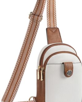 BOSTANTEN Small Sling Bag Crossbody Bags for Women Trendy Crossbody Purse Leather Chest Bag