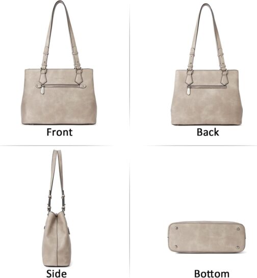 BOSTANTEN Women Handbag Leather Shoulder Bags Soft Designer Top Handle Purse - Image 6