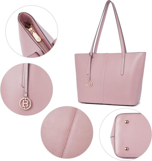 BOSTANTEN Women Handbag Genuine Leather Tote Shoulder Purses - Image 6