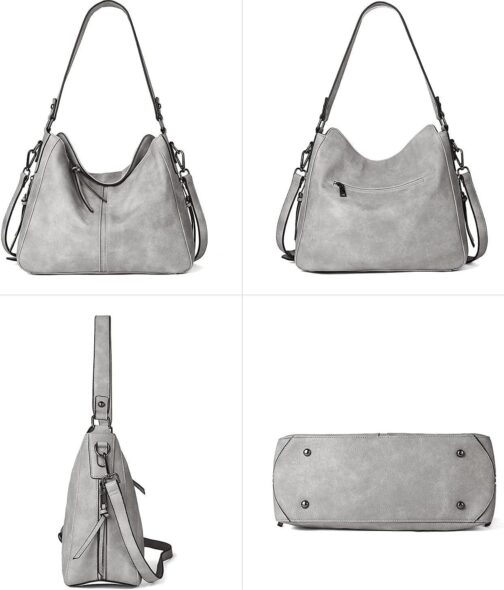 BROMEN Purses for Women Vegan Leather Hobo Bags Designer Handbags Large Shoulder Crossbody Bag with Adjustable Strap - Image 5