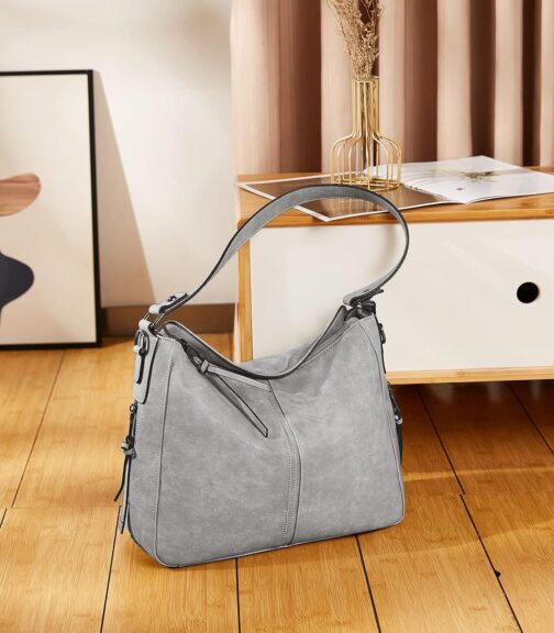 BROMEN Purses for Women Vegan Leather Hobo Bags Designer Handbags Large Shoulder Crossbody Bag with Adjustable Strap - Image 6