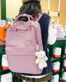 Backpack Casual Cute Lightweight Daypack Water Resistant College Kawaii Backpack for Teen Girls(BP23ST1-pink)