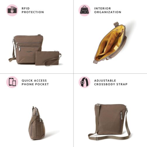 Baggallini Womens Pocket Crossbody with RFID - Image 2