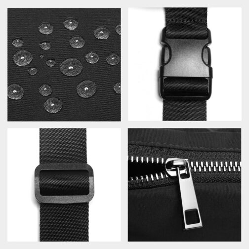 Belt Bag for Women Fanny Pack Crossbody Bags for Women Fashion Waist Packs with Adjustable Strap Gifts for Teenage Girls Women Men (Black) - Image 4