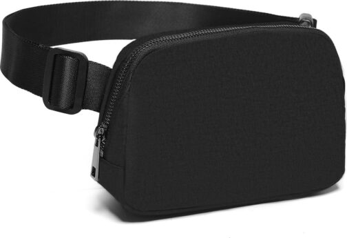 Belt Bag for Women Fanny Pack Crossbody Bags for Women Fashion Waist Packs with Adjustable Strap Gifts for Teenage Girls Women Men (Black) - Image 7