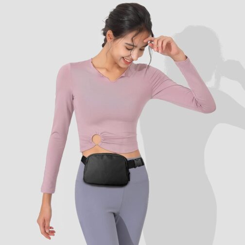 Belt Bag for Women Fanny Pack Dupes, Bomvabe Fashion Crossbody Lulu Waist Pack Lemen Bag with Adjustable Strap, Everywhere Belt Bag for Travel Outdoors Running Hiking - Image 2