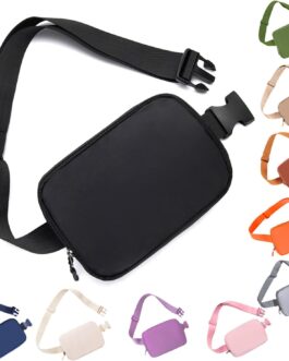 Belt bag Fanny pack crossbody bags for women Everywhere belt bag (black)