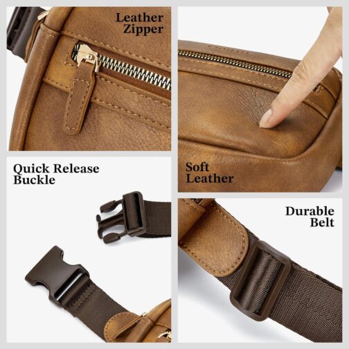 CHOLISS Belt Bag for Women and Men, Crossbody Fanny Packs, Fashion Waist Packs - Image 3