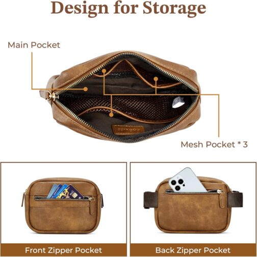 CHOLISS Belt Bag for Women and Men, Crossbody Fanny Packs, Fashion Waist Packs - Image 5