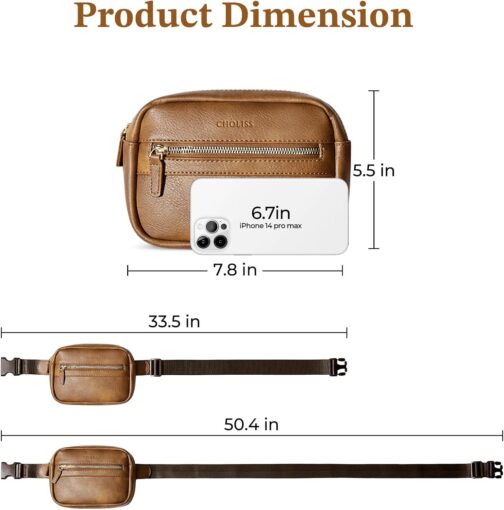 CHOLISS Belt Bag for Women and Men, Crossbody Fanny Packs, Fashion Waist Packs - Image 6