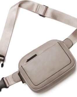 CLUCI Belt Bag for Women, Mini Everywhere Crossbody Waist Bag Adjustable Strap, Vegan Leather Women’s Fanny Pack
