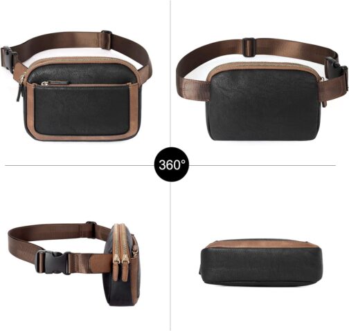 CLUCI Belt Bag for Women, Mini Everywhere Crossbody Waist Bag Adjustable Strap, Vegan Leather Women's Fanny Pack - Image 8