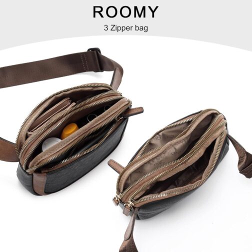 CLUCI Belt Bag for Women, Mini Everywhere Crossbody Waist Bag Adjustable Strap, Vegan Leather Women's Fanny Pack - Image 5