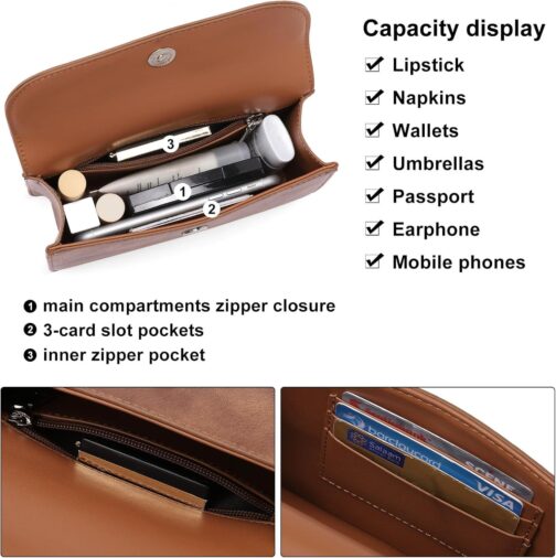 CLUCI Crossbody Bag Sling Purse for Women, Multi Position Fanny Pack for Women Cross Body, Small Belt Bag Purse - Image 3