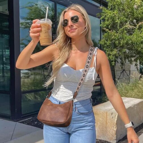 CLUCI Crossbody Bags Purses for Women, Leather Summer Cross Body Bags with Adjustable Strap, Women's Shoulder Handbags 2024 - Image 2