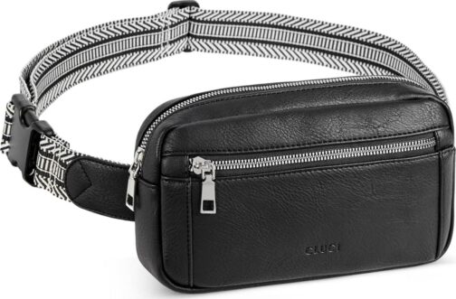 CLUCI Small Leather Belt Bag for Women Fashionable Fanny Pack Cross Body Bag Waist Pack - Image 7