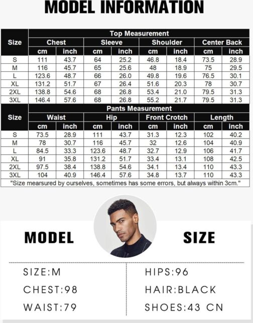 COOFANDY Men's 2 Piece Cotton Linen Sets Casual Long Sleeve Henley Shirts Yoga Pants Set Beach Cuban Outfits - Image 6