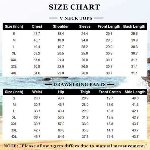 COOFANDY Men's 2 Pieces Cotton Linen Set Henley Shirt Long Sleeve and Casual Beach Pants Summer Yoga Outfits - Image 6
