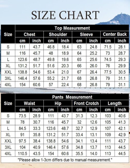 COOFANDY Men's 2 Piece Linen Set Long Sleeve Henley Shirts Casual Beach Pants With Pockets Summer Yoga Outfits - Image 6