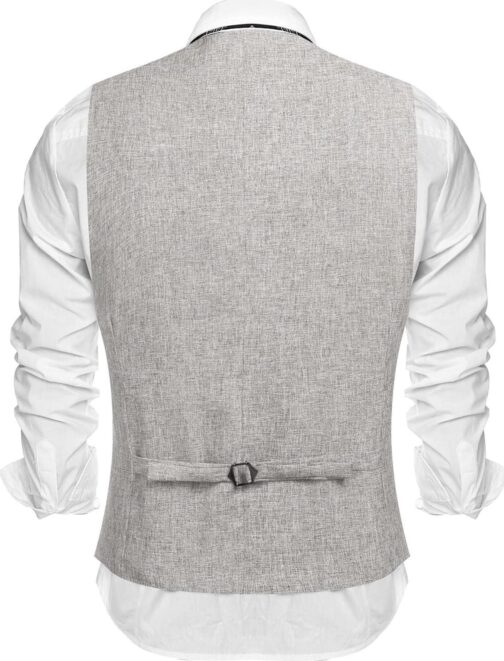 COOFANDY Men's Casual Business Vests Lightweight Waistcoat Slim Fit Suit Vest - Image 2
