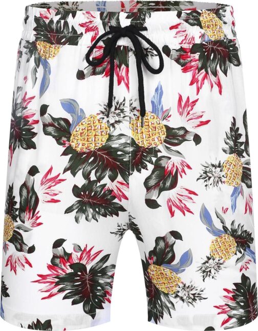 COOFANDY Men's Hawaiian Matching Set Summer Beach 2 Piece Outfits Flower Shirts and Shorts - Image 5