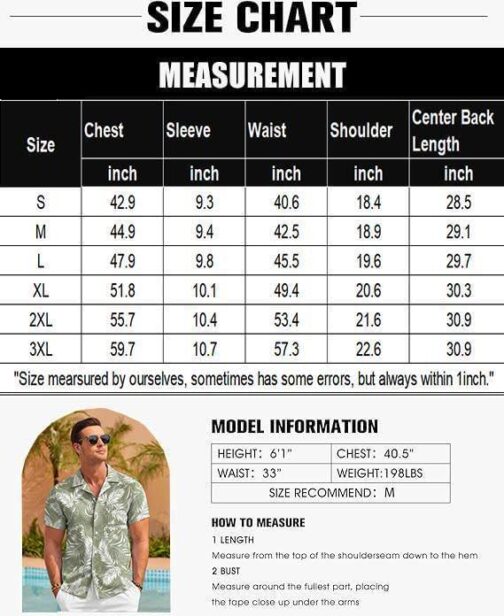 COOFANDY Mens Hawaiian Shirt Short Sleeve Floral Button Down Shirts Tropical Summer Beach Shirts Camp Collar Shirt - Image 6
