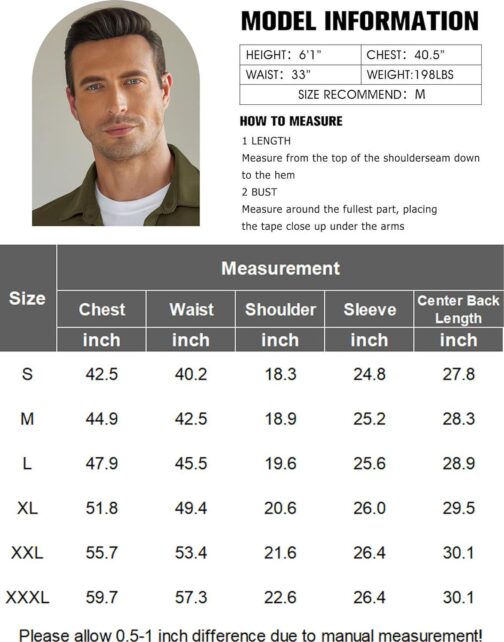 COOFANDY Mens Wrinkle Free Dress Shirts Long Sleeve Untucked Shirts Casual Button Down Shirts - Image 6