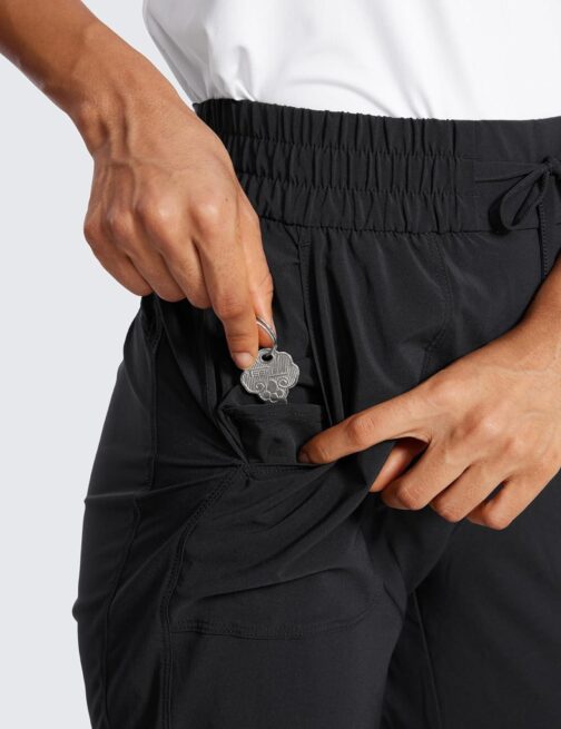 CRZ YOGA Lightweight Capri Pants for Women Cropped Casual Lounge Work Athletic Travel Pants with Pockets Quick Dry Summer - Image 5