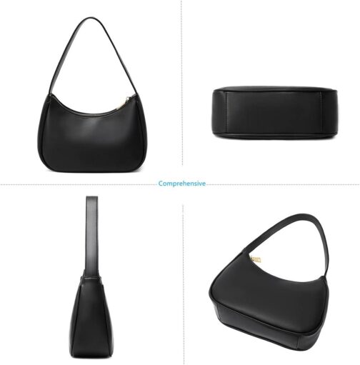 CYHTWSDJ Shoulder Bags for Women, Cute Hobo Tote Handbag Mini Clutch Purse with Zipper Closure - Image 4