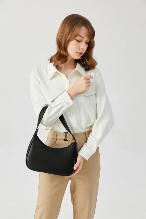 CYHTWSDJ Shoulder Bags for Women, Cute Hobo Tote Handbag Mini Clutch Purse with Zipper Closure - Image 6