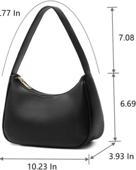 CYHTWSDJ Shoulder Bags for Women, Cute Hobo Tote Handbag Mini Clutch Purse with Zipper Closure