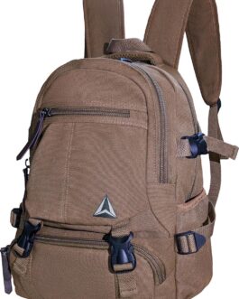 Cango Canvas Multipurpose Daypack Travel large Storage Space Durable and Lightweight Outdoor Backpack with Multiple Compartments and Adjustable leather Straps